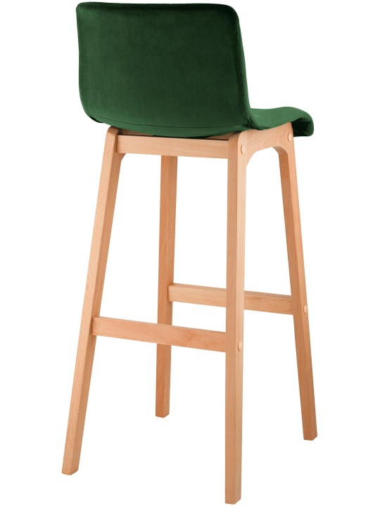 Tabouret de bar Hoover Velvet Natura, vert