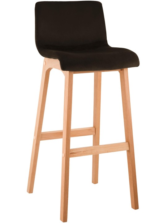 Tabouret de bar Hoover Velours Natura, brun