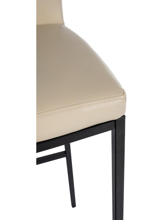 Lot de 2 tabourets de bar Freeport simili cuir B, crème Lot de 2 tabourets de bar Freeport simili cuir B, crème