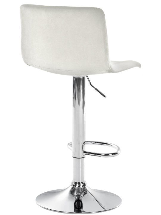 Tabouret de bar Hoover velours C, crème