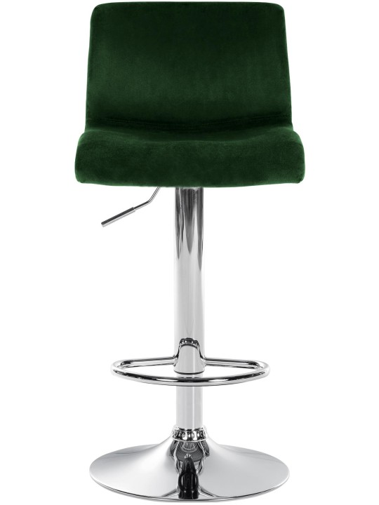 Tabouret de bar Hoover velours C, vert