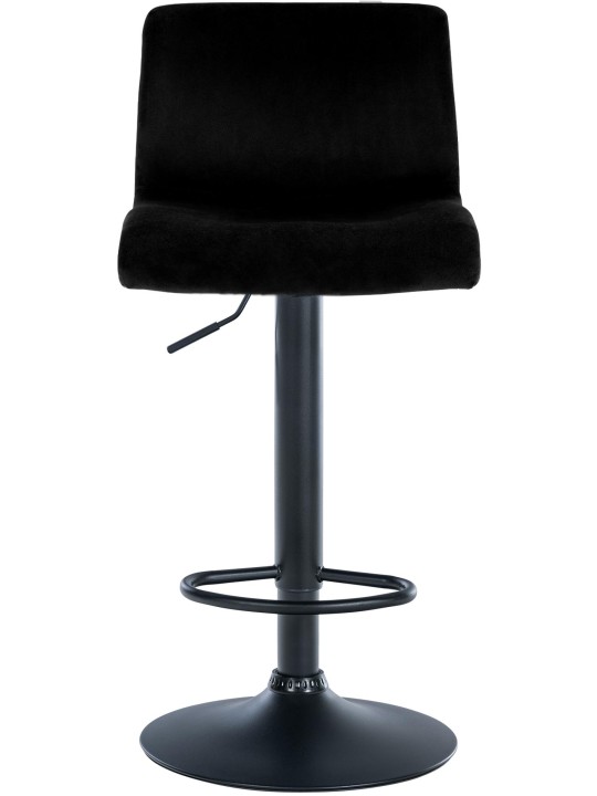 Tabouret de bar Hoover velours B, noir Tabouret de bar Hoover velours B, noir