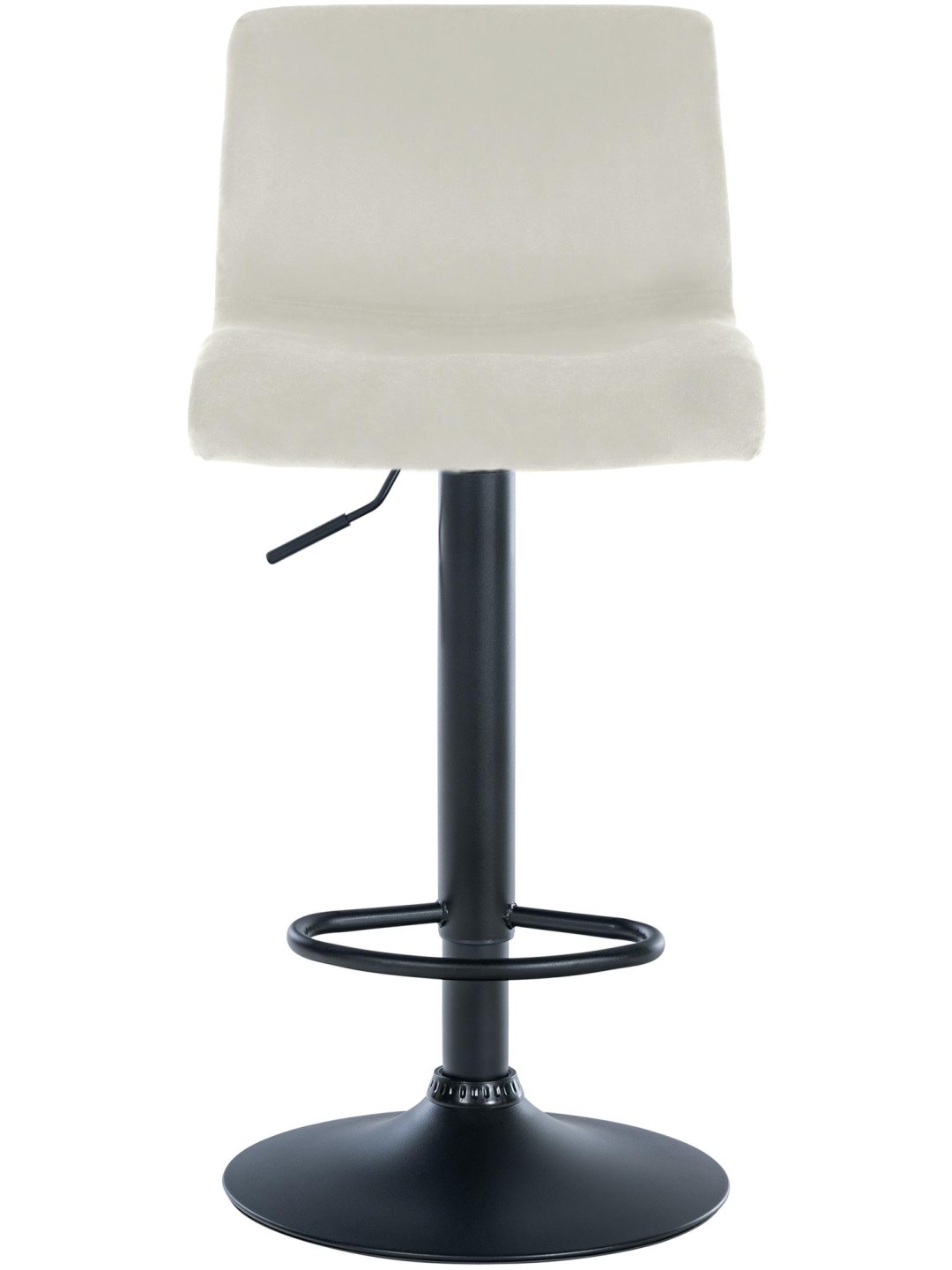Tabouret de bar Hoover velours B, crème