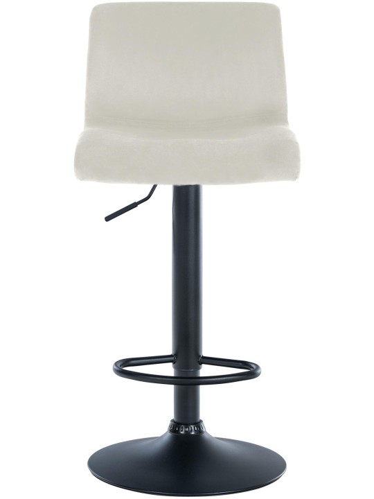 Tabouret de bar Hoover velours B, crème Tabouret de bar Hoover velours B, crème