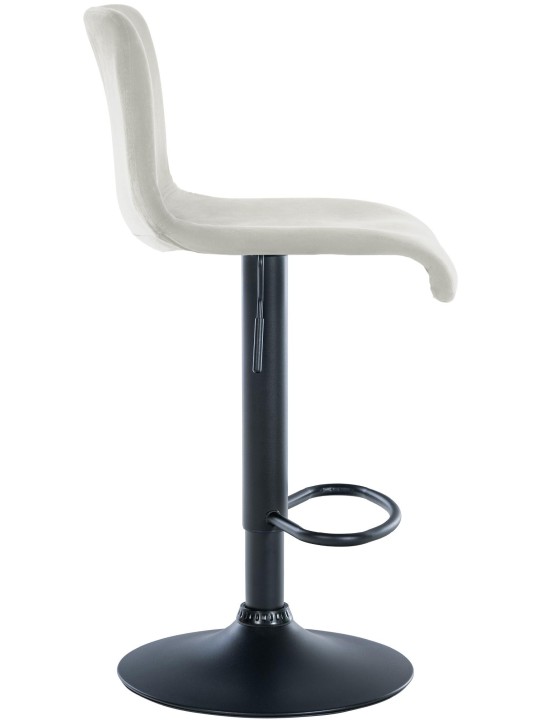 Tabouret de bar Hoover velours B, crème Tabouret de bar Hoover velours B, crème