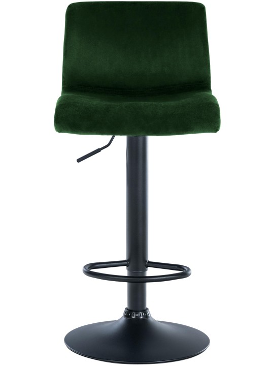 Tabouret de bar Hoover velours B, vert