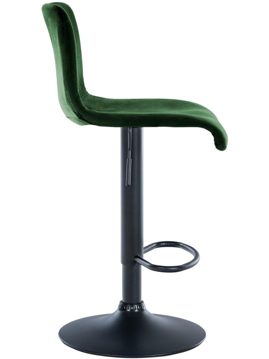 Tabouret de bar Hoover velours B, vert