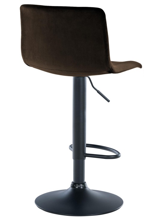 Tabouret de bar Hoover velours B, brun