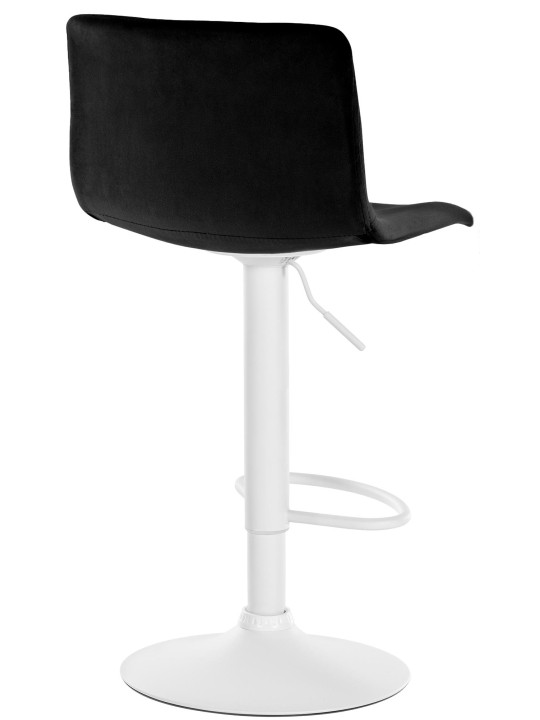 Tabouret de bar Hoover velours W, noir