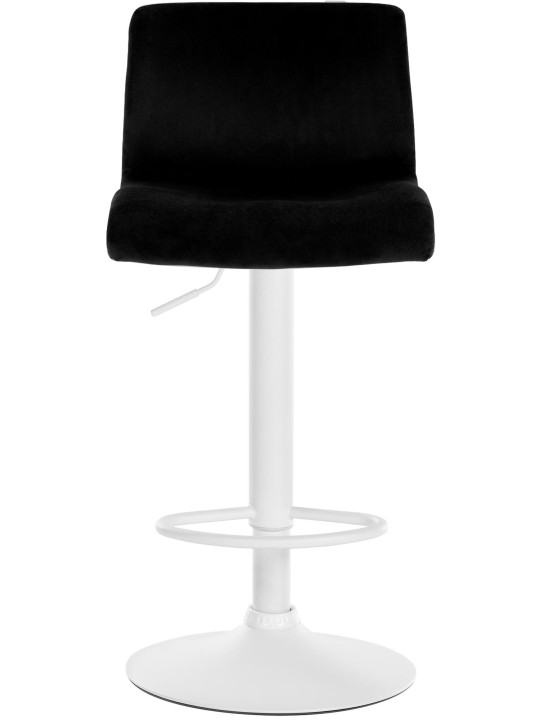 Tabouret de bar Hoover velours W, noir
