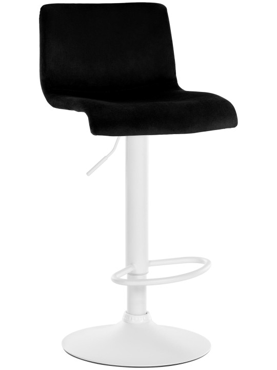 Tabouret de bar Hoover velours W, noir