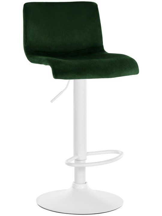 Tabouret de bar Hoover velours W, vert