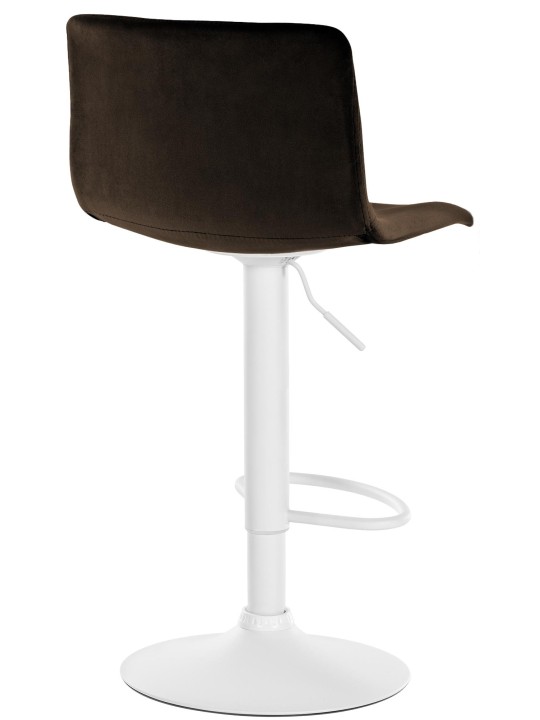 Tabouret de bar Hoover velours W, brun