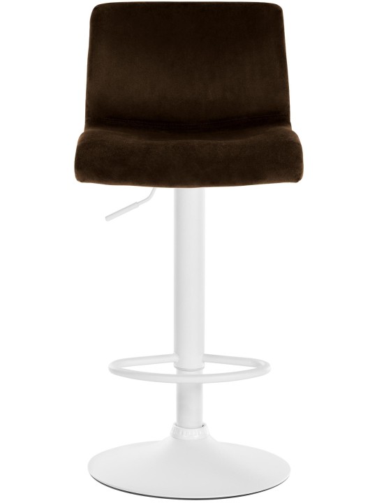 Tabouret de bar Hoover velours W, brun
