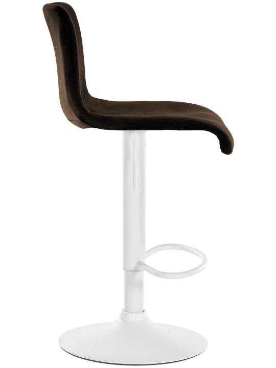 Tabouret de bar Hoover velours W, brun