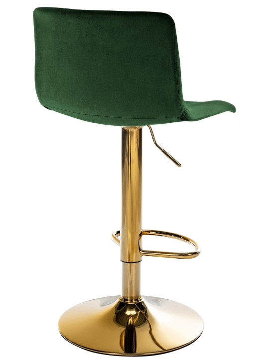 Tabouret de bar Hoover velours G, vert