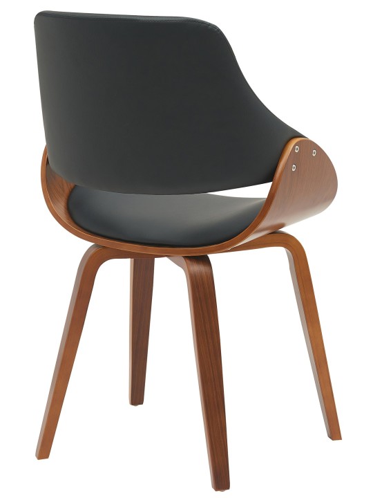 Lot de 2 chaises de salle à manger Vangale, noyer/noir Lot de 2 chaises de salle à manger Vangale, noyer/noir