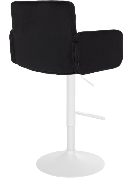 Lot de 2 tabourets de bar Los Angeles velours, noir Lot de 2 tabourets de bar Los Angeles velours, noir