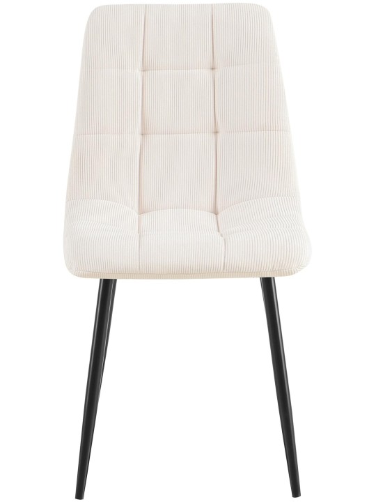 Lot de 2 chaises de salle à manger Antibes Cord, crème Lot de 2 chaises de salle à manger Antibes Cord, crème