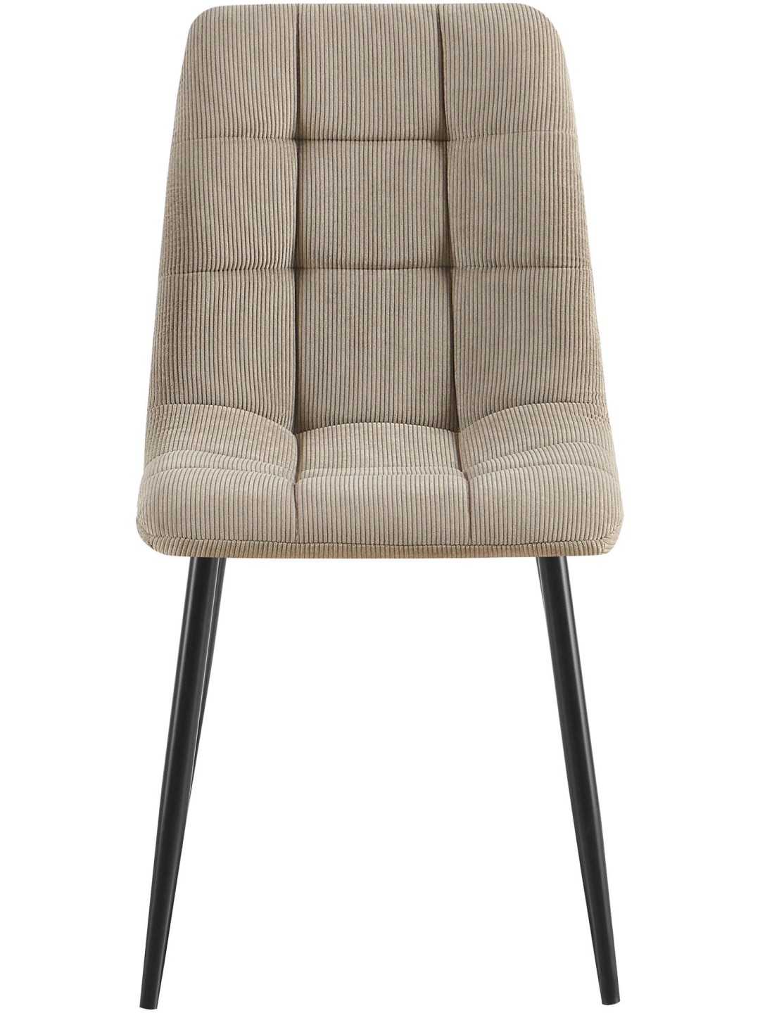 Lot de 2 chaises de salle à manger Antibes Cord, taupe