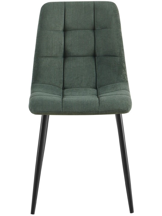 Lot de 2 chaises de salle à manger Antibes Cord, vert