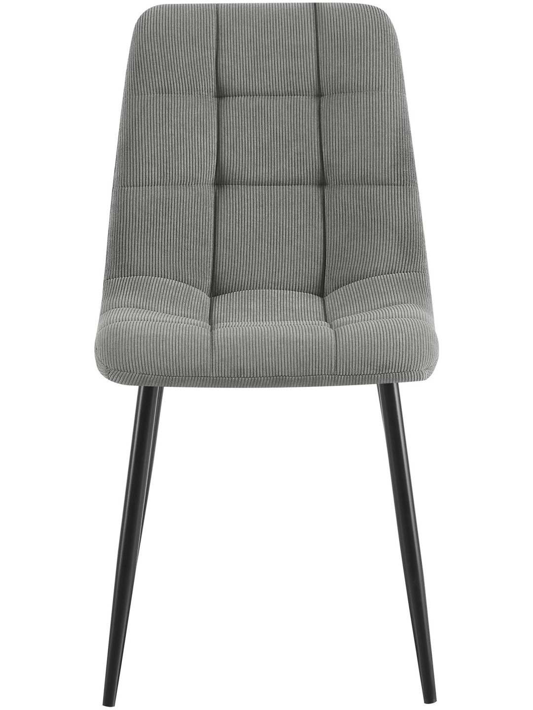 Lot de 2 chaises de salle à manger Antibes Cord, gris