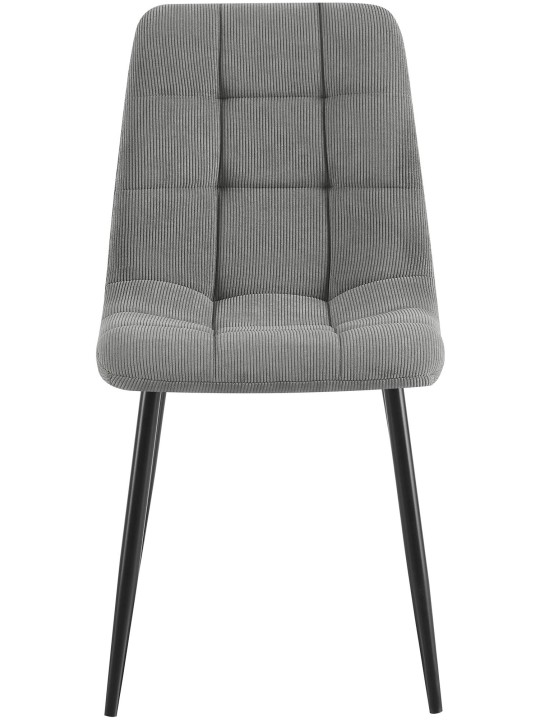 Lot de 2 chaises de salle à manger Antibes Cord, gris