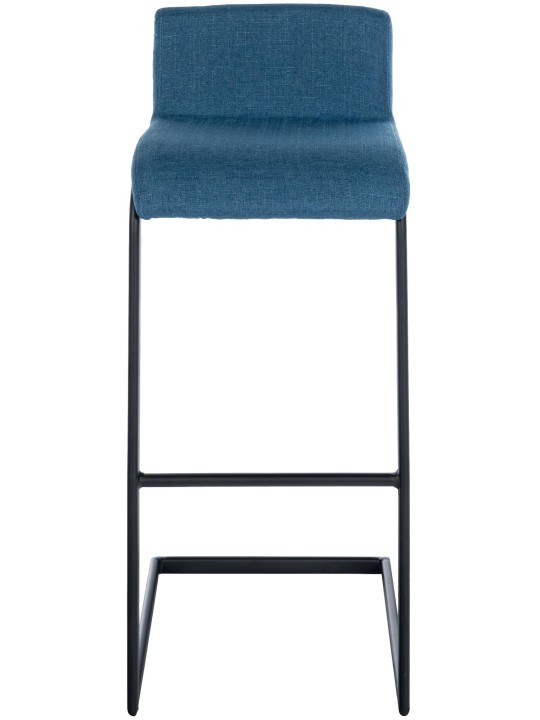 Lot de 2 tabourets de bar Newport B tissu, bleu