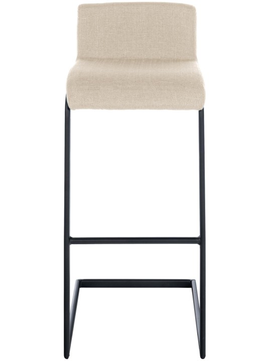 Lot de 2 tabourets de bar Newport B tissu, crème