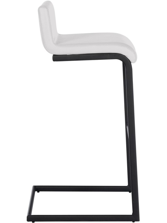 Lot de 2 tabourets de bar Newport B simili cuir, blanc Lot de 2 tabourets de bar Newport B simili cuir, blanc