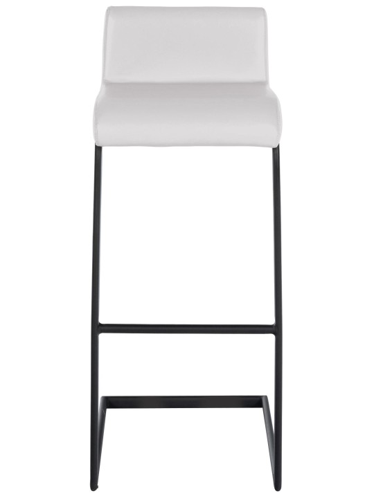 Lot de 2 tabourets de bar Newport B simili cuir, blanc Lot de 2 tabourets de bar Newport B simili cuir, blanc