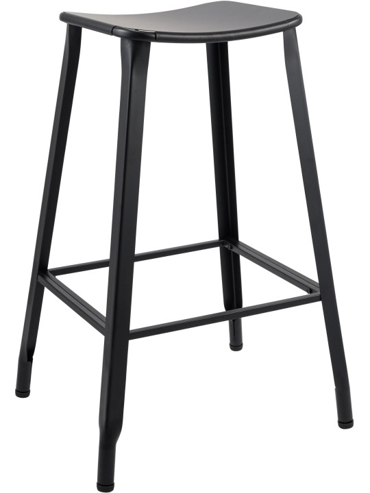 Tabouret de bar Pivoine, noir
