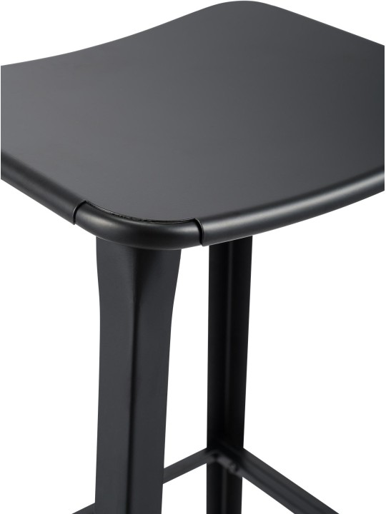 Tabouret de bar Pivoine, noir