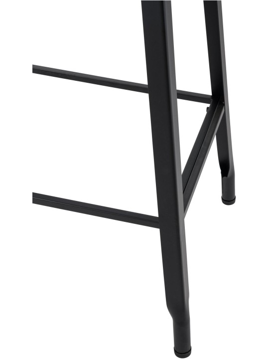 Tabouret de bar Pivoine, noir