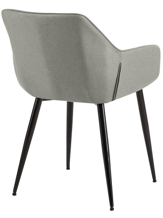 Chaise de salle à manger Luena tissu, gris clair Chaise de salle à manger Luena tissu, gris clair