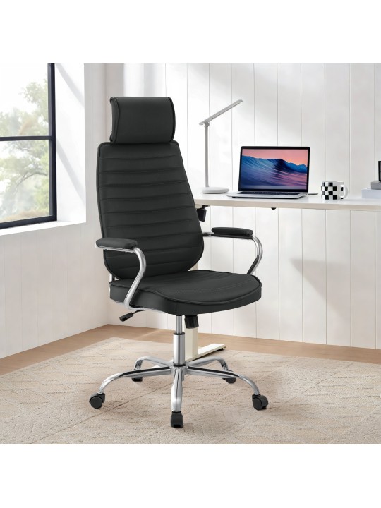 Chaise de bureau Rako, noir