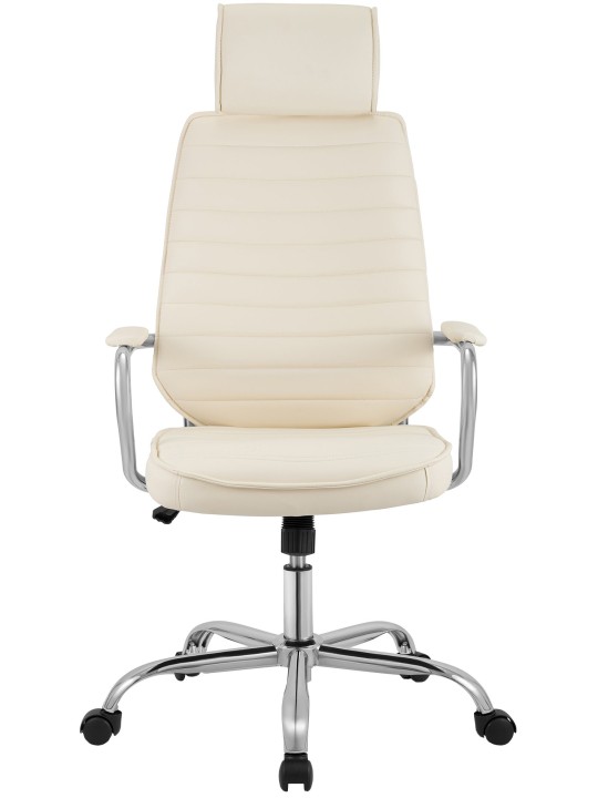 Chaise de bureau Rako, crème