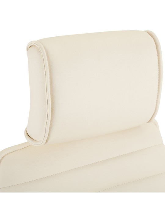 Chaise de bureau Rako, crème
