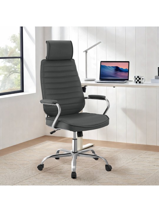 Chaise de bureau Rako, gris