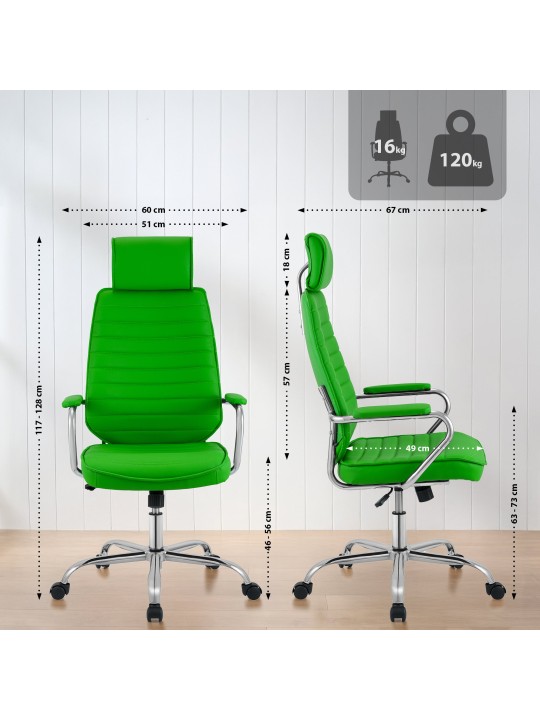 Chaise de bureau Rako, vert