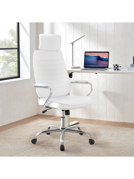 Chaise de bureau Rako, blanc