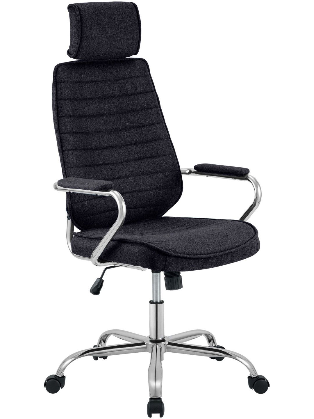 Chaise de bureau Rako tissu, noir