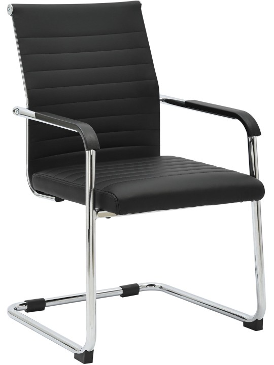 Chaise visiteur Hakon, noir