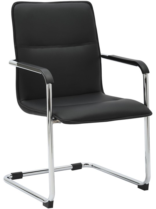 Chaise visiteur Seattle, noir