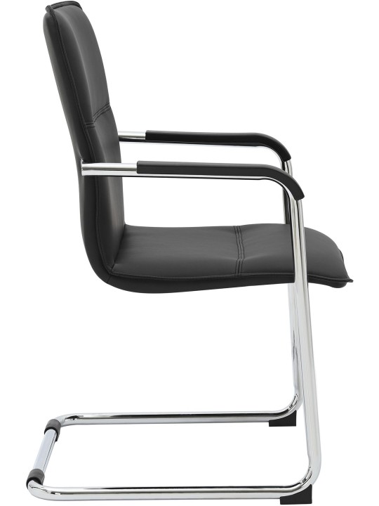 Chaise visiteur Seattle, noir