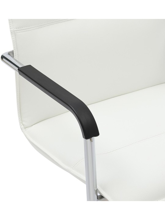 Chaise visiteur Seattle, blanc