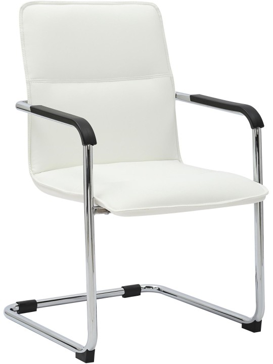 Chaise visiteur Seattle, blanc