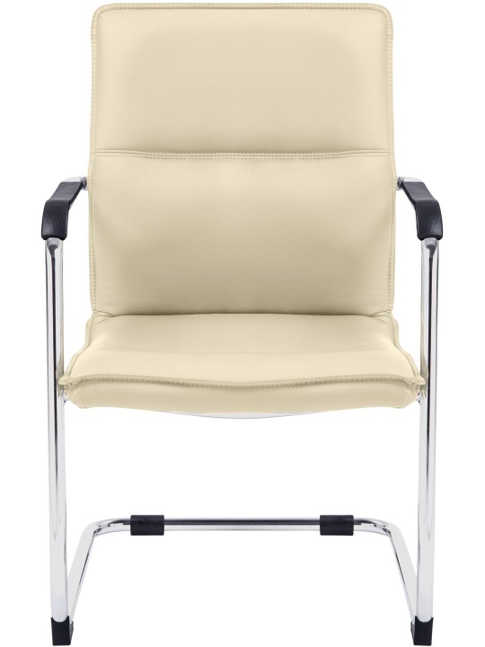Chaise visiteur Seattle, crème