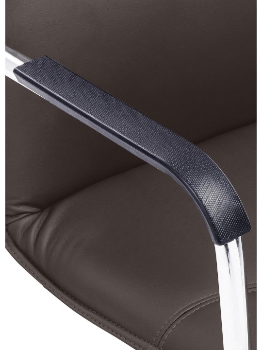 Chaise visiteur Seattle, brun