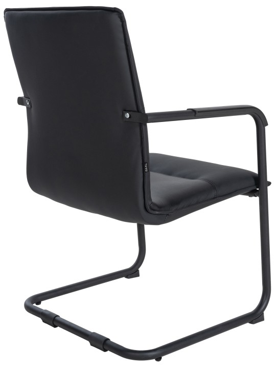 Chaise visiteur Seattle, noir/noir